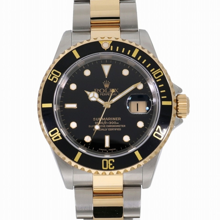 [中古]ロレックス サブマリーナー デイト 16613 F番 ブラック メンズ