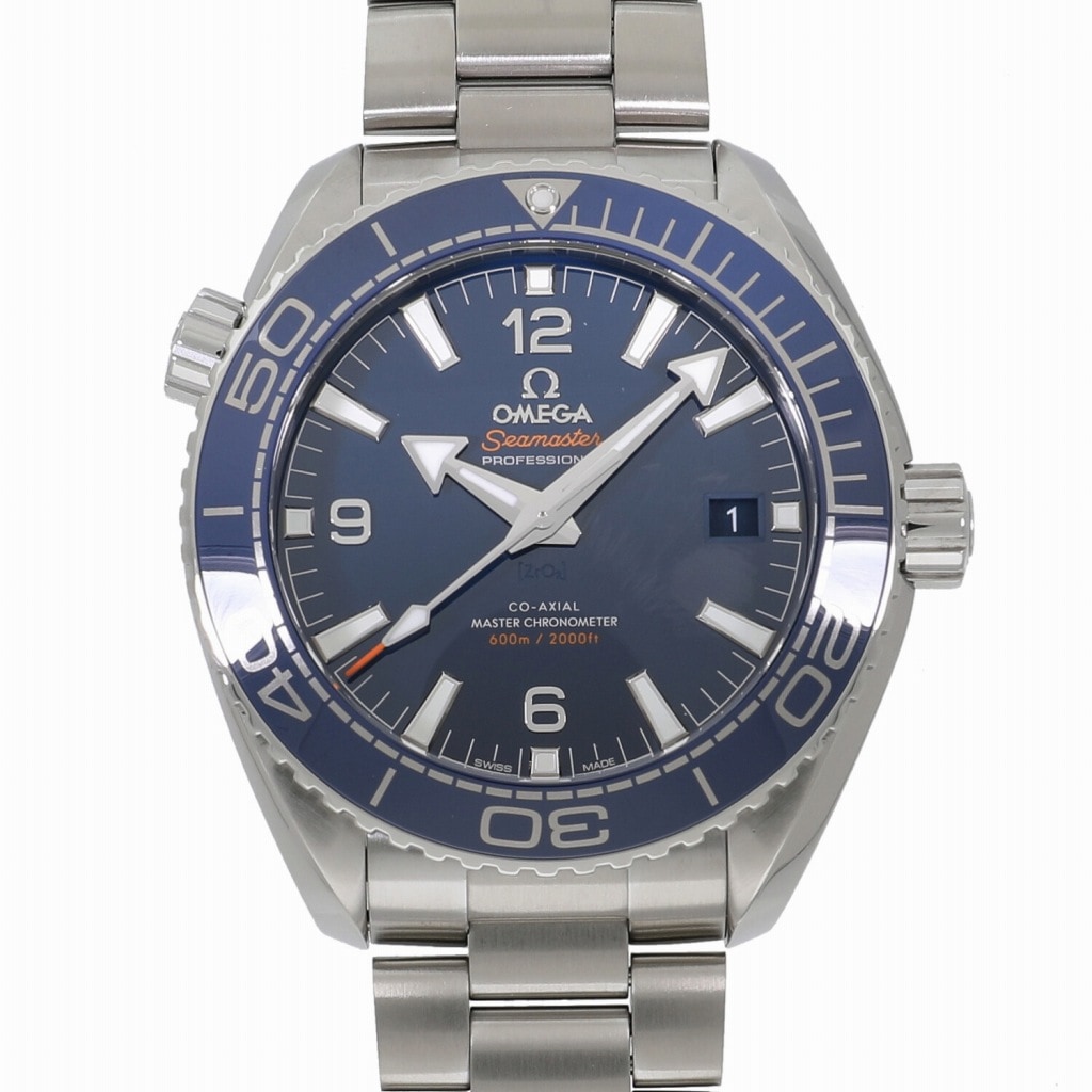 [中古]オメガ シーマスター プラネットオーシャン600m コーアクシャル マスタークロノメーター 43.5mm 215.30.44.21.03.001 ブルー メンズ