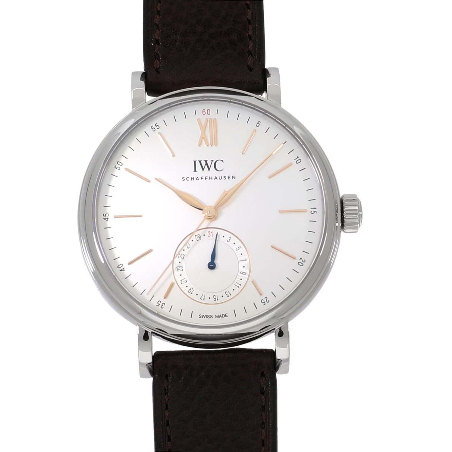 [新品]IWC ポートフィノ ポインター デイト IW359201 シルバー メンズ