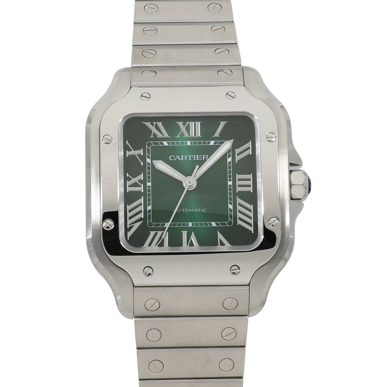 [新品]カルティエ サントス ドゥ カルティエ MM WSSA0061 スモーキーグリーン ユニセックス