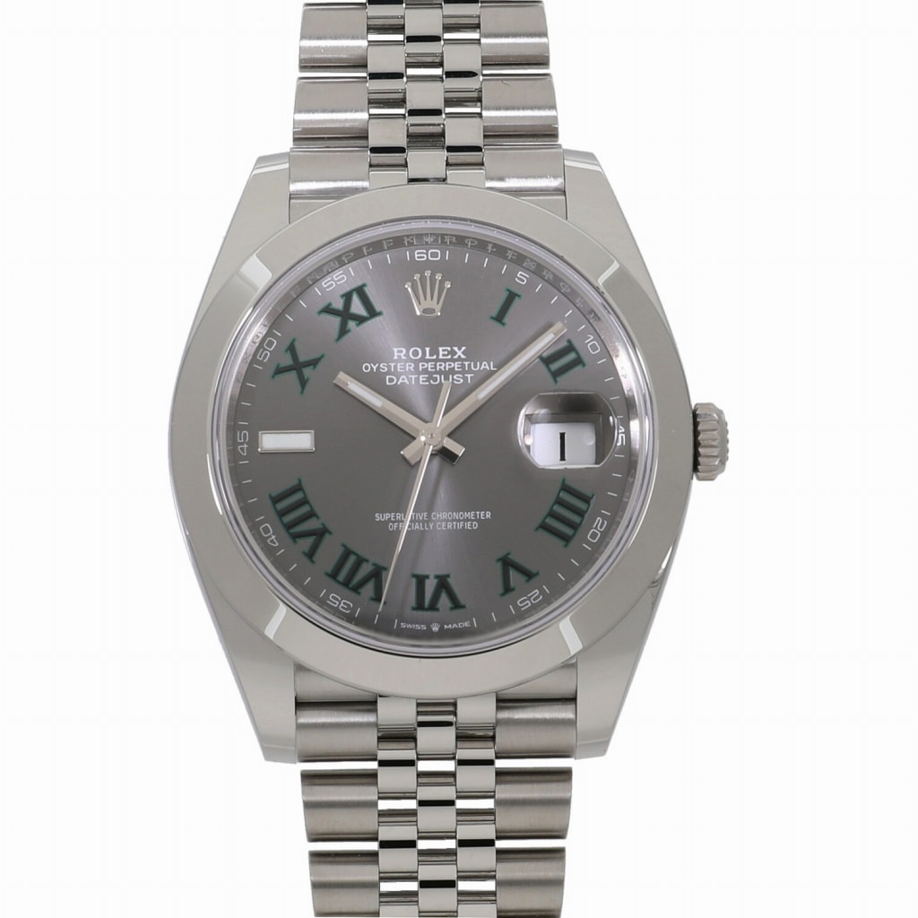 [未使用]ロレックス デイトジャスト 41 126300 ランダム スレートローマ メンズ