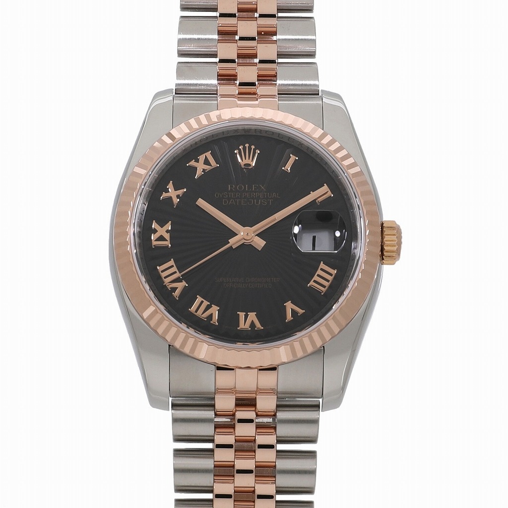 中古]ロレックス デイトジャスト 116231 D番 ブラックサンビーム