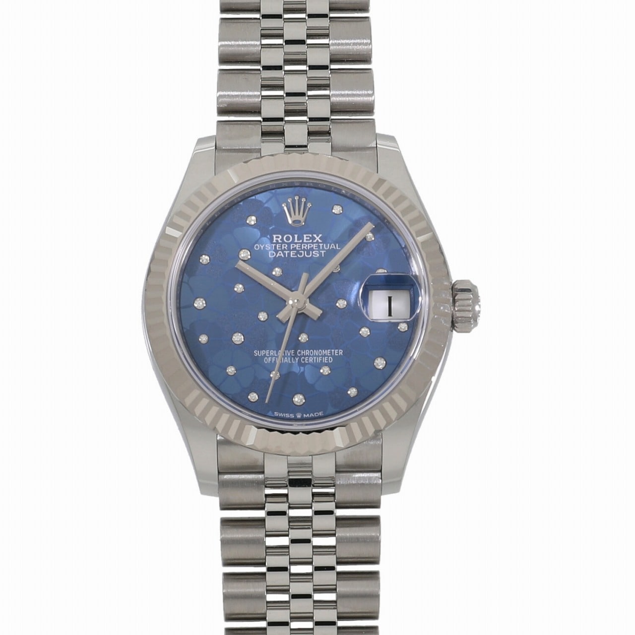 [未使用]ロレックス デイトジャスト 31 278274 ランダム アズーロブルーフローラルモチーフ ユニセックス