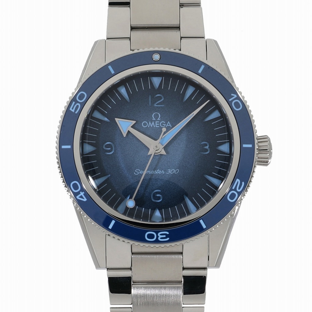 [未使用]オメガ シーマスター 300 コーアクシャル マスタークロノメーター サマーブルー 234.30.41.21.03.002 ブルー メンズ