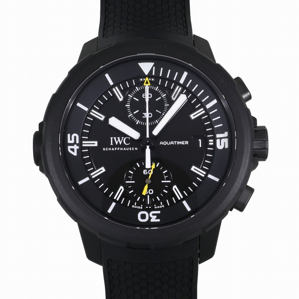 [新品]IWC アクアタイマー クロノグラフ ガラパゴス アイランド IW379502 ブラック メンズ