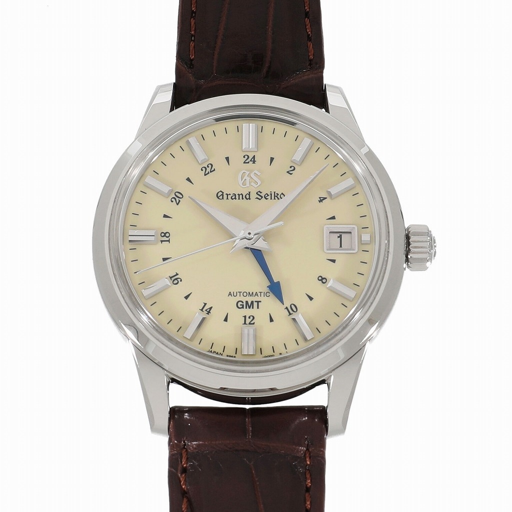 [中古]セイコー グランドセイコー エレガンス コレクション メカニカル GMT SBGM221 / 9S66-00A0  アイボリー メンズ