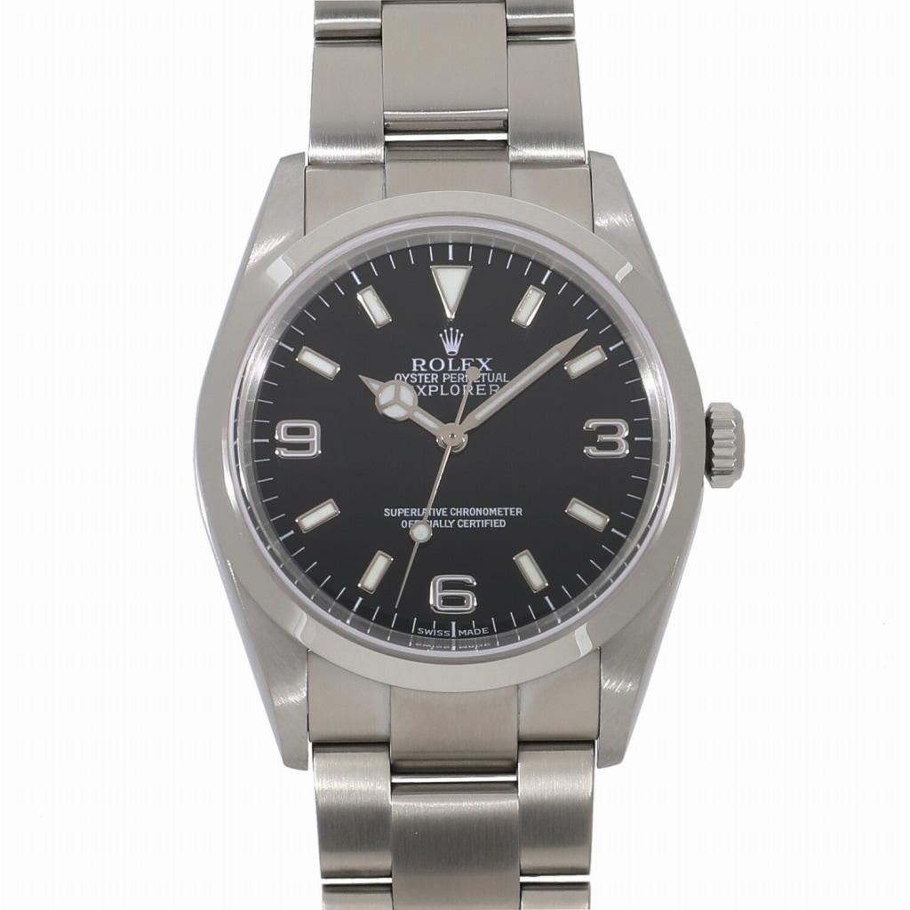 [中古]ロレックス エクスプローラー I 114270 F番 ブラック メンズ