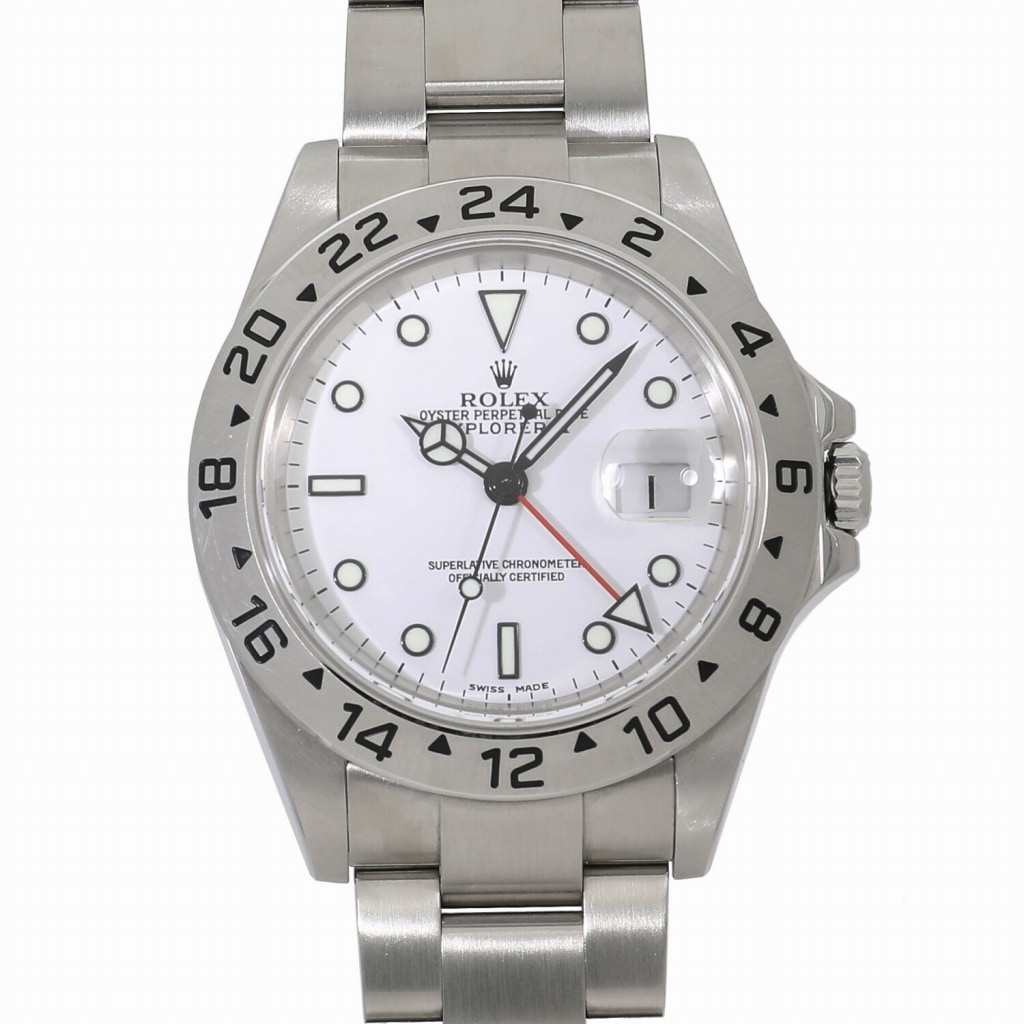 [中古]ロレックス エクスプローラーII 16570 F番 ホワイト メンズ