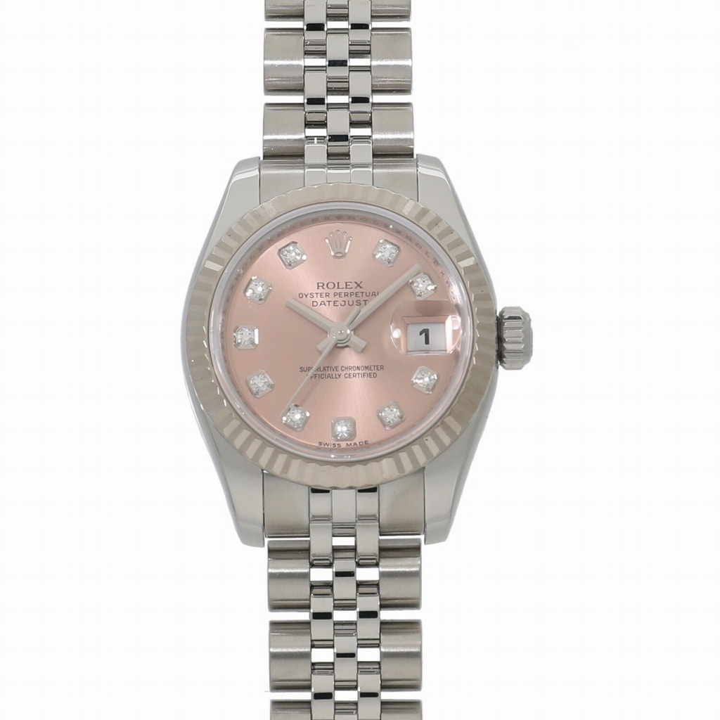 R7998 | [中古]ロレックス デイトジャスト 179174G Z番 ピンク×10P