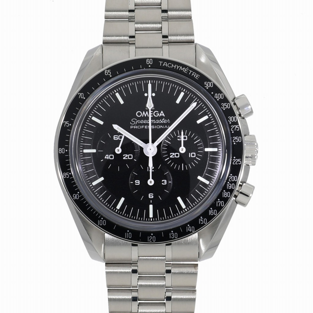 [中古]オメガ スピードマスター ムーンウォッチ プロフェッショナル コーアクシャル マスター クロノメーター クロノグラフ 42MM 310.32.42.50.01.002 ブラック メンズ