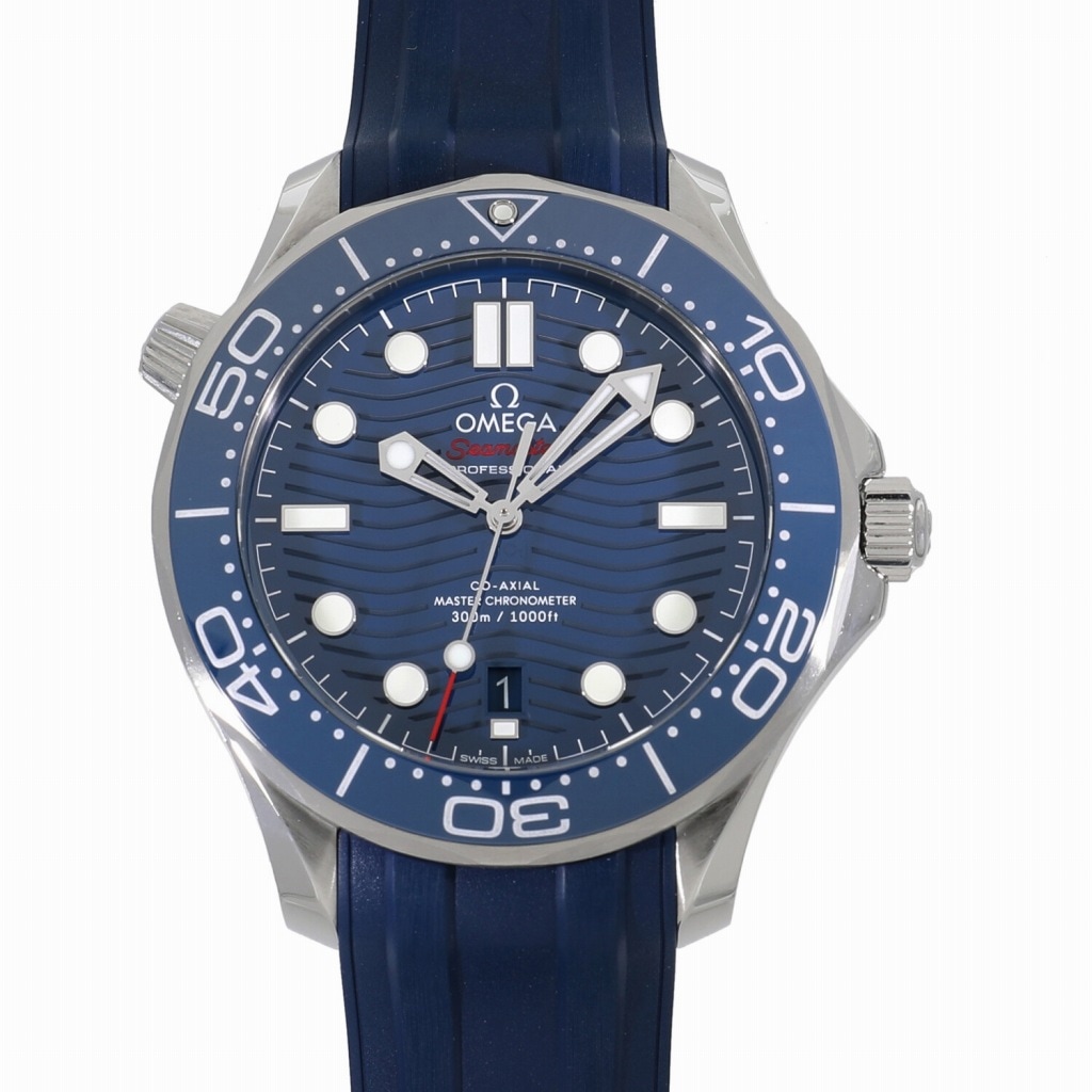 [中古]オメガ シーマスター ダイバー 300m マスターコーアクシャル クロノメーター 42mm 210.32.42.20.03.001 ブルー メンズ
