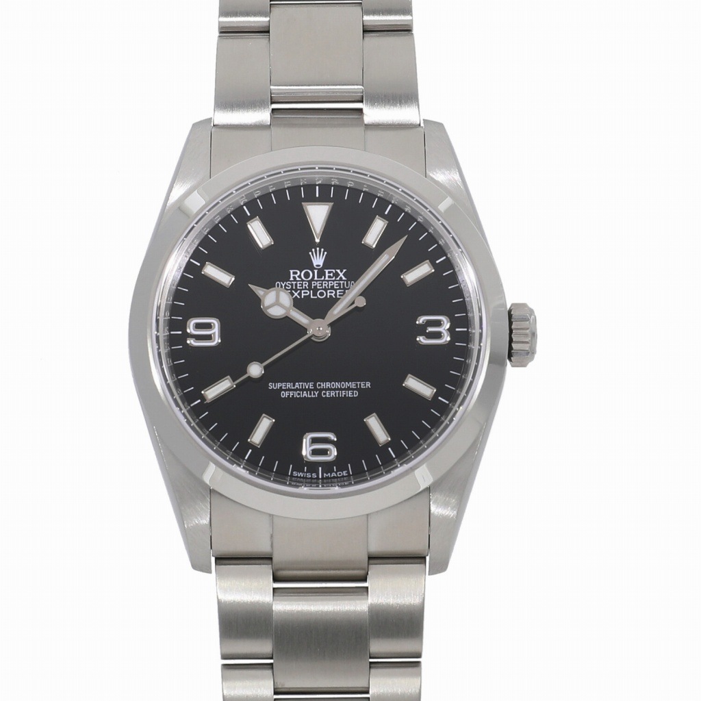 [中古]ロレックス エクスプローラー I 114270 V番 ブラック メンズ