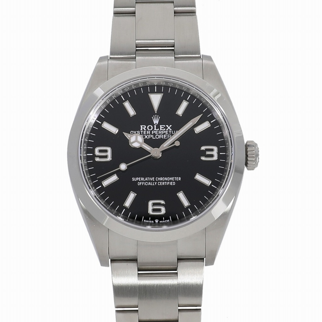 [未使用]ロレックス エクスプローラー 36 124270 ランダム ブラック メンズ
