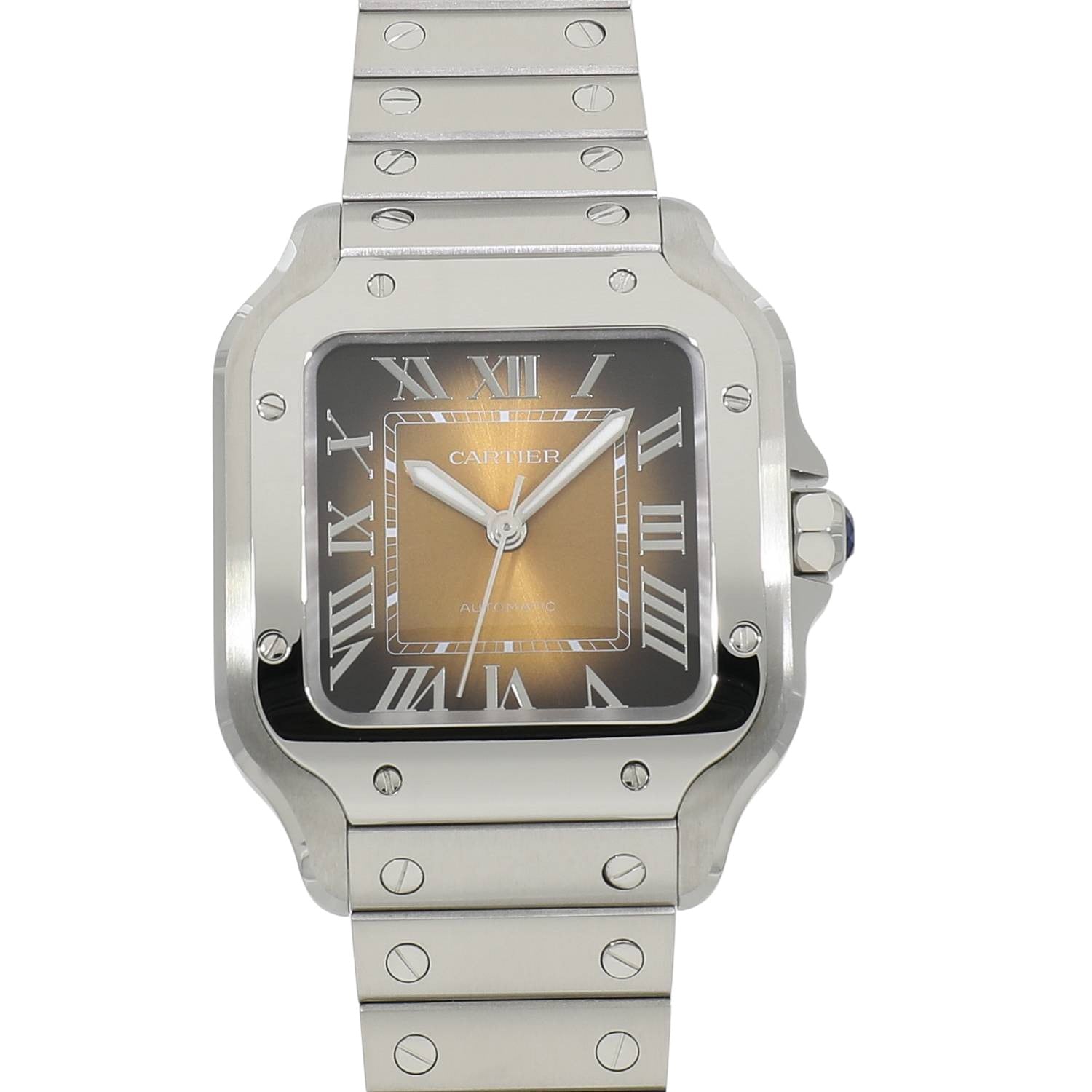 [新品]カルティエ サントス ドゥ カルティエ MM WSSA0065 ブラウン ユニセックス