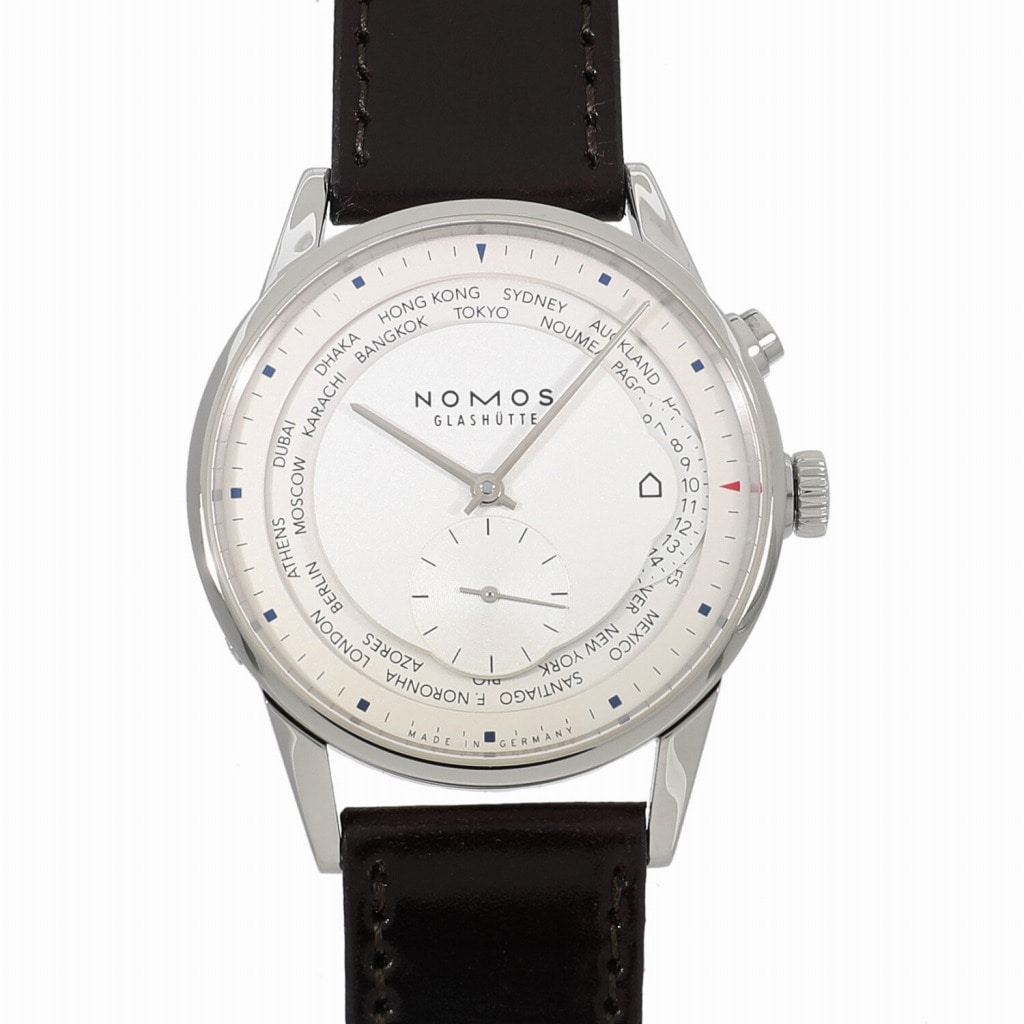 [未使用]ノモス チューリッヒ ワールドタイマー ZR1X4W2 / 805 シルバー メンズ