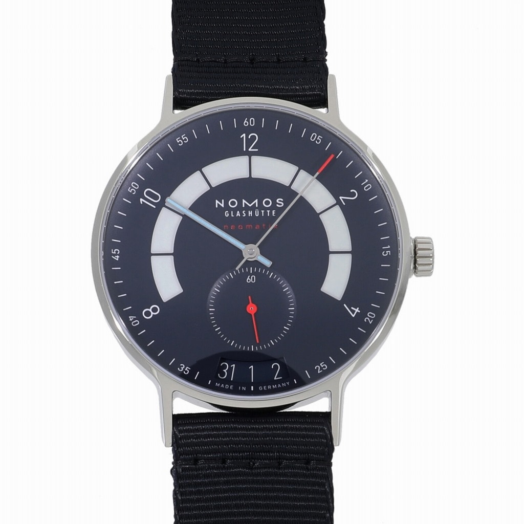 [未使用]ノモス アウトバーン ネオマティック 41 デイト ミッドナイトブルー AB161011BL2 / 1302 ブルー メンズ