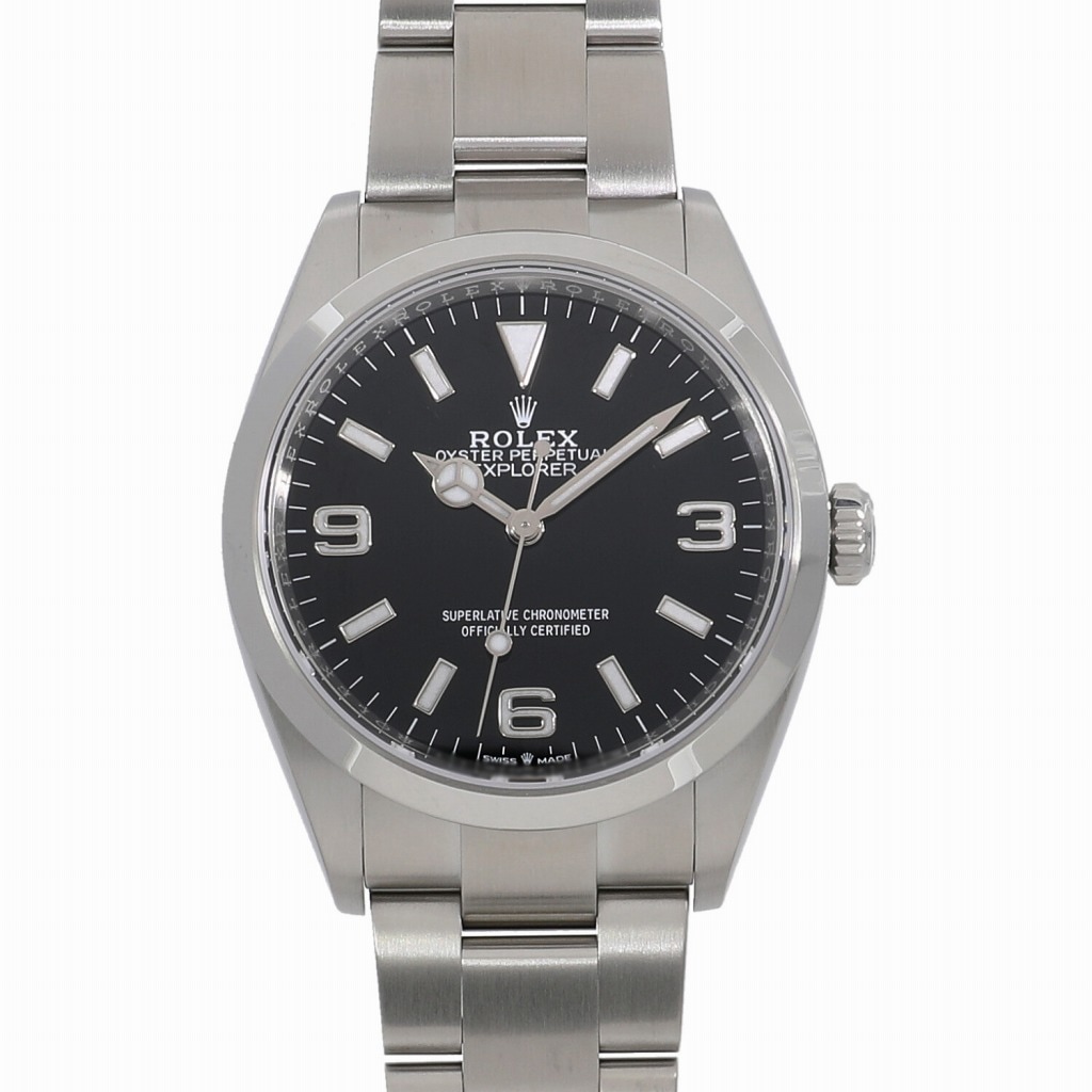 [中古]ロレックス エクスプローラー 36 124270 ランダム ブラック メンズ