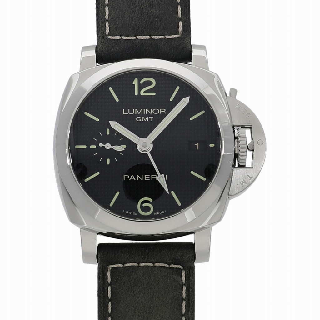 [中古]パネライ ルミノール1950 3デイズ GMT オートマティック アッチャイオ PAM00535 S番 ブラック メンズ