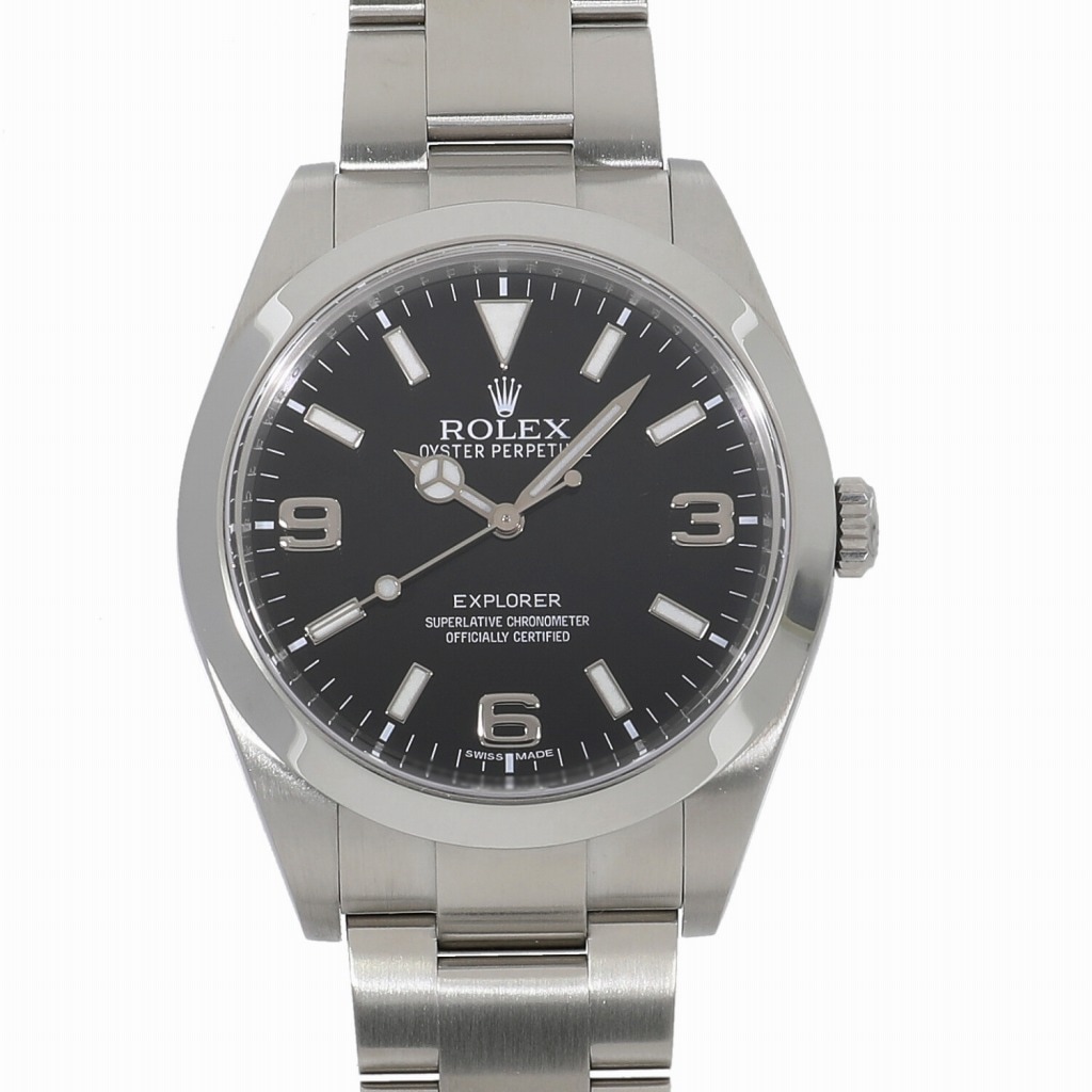[中古]ロレックス エクスプローラー I 214270 ランダム ブラック メンズ