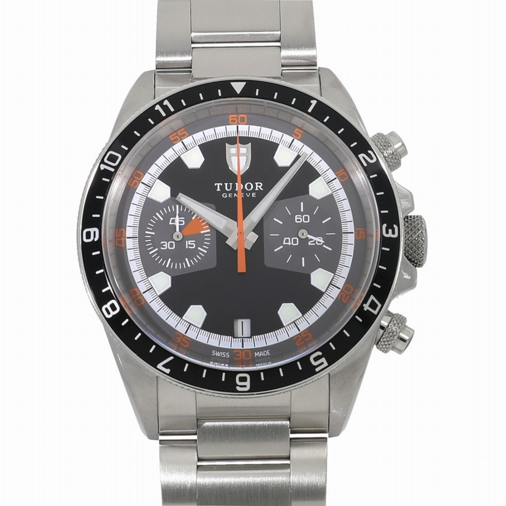 [中古]チューダー ヘリテージ クロノ 70330N ブラック×グレー メンズ