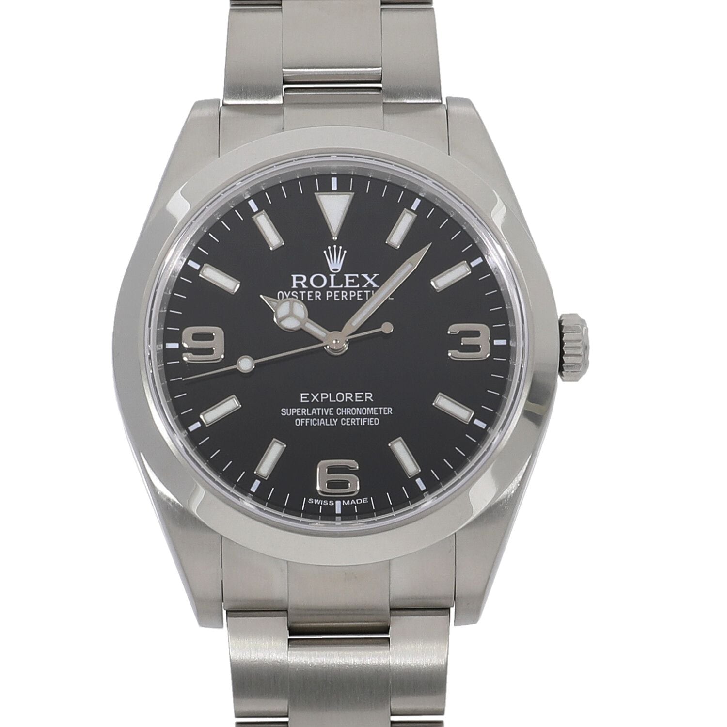 [中古]ロレックス エクスプローラー I 214270 ランダム ブラック メンズ