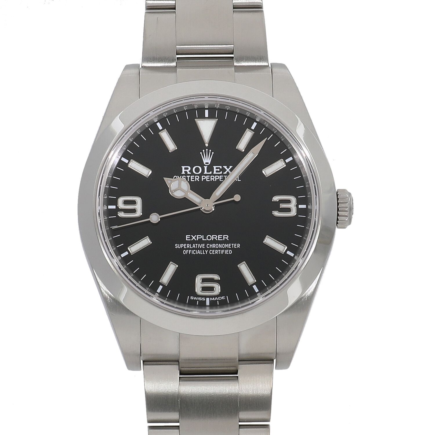 [中古]ロレックス エクスプローラー I 214270 ランダム ブラック メンズ