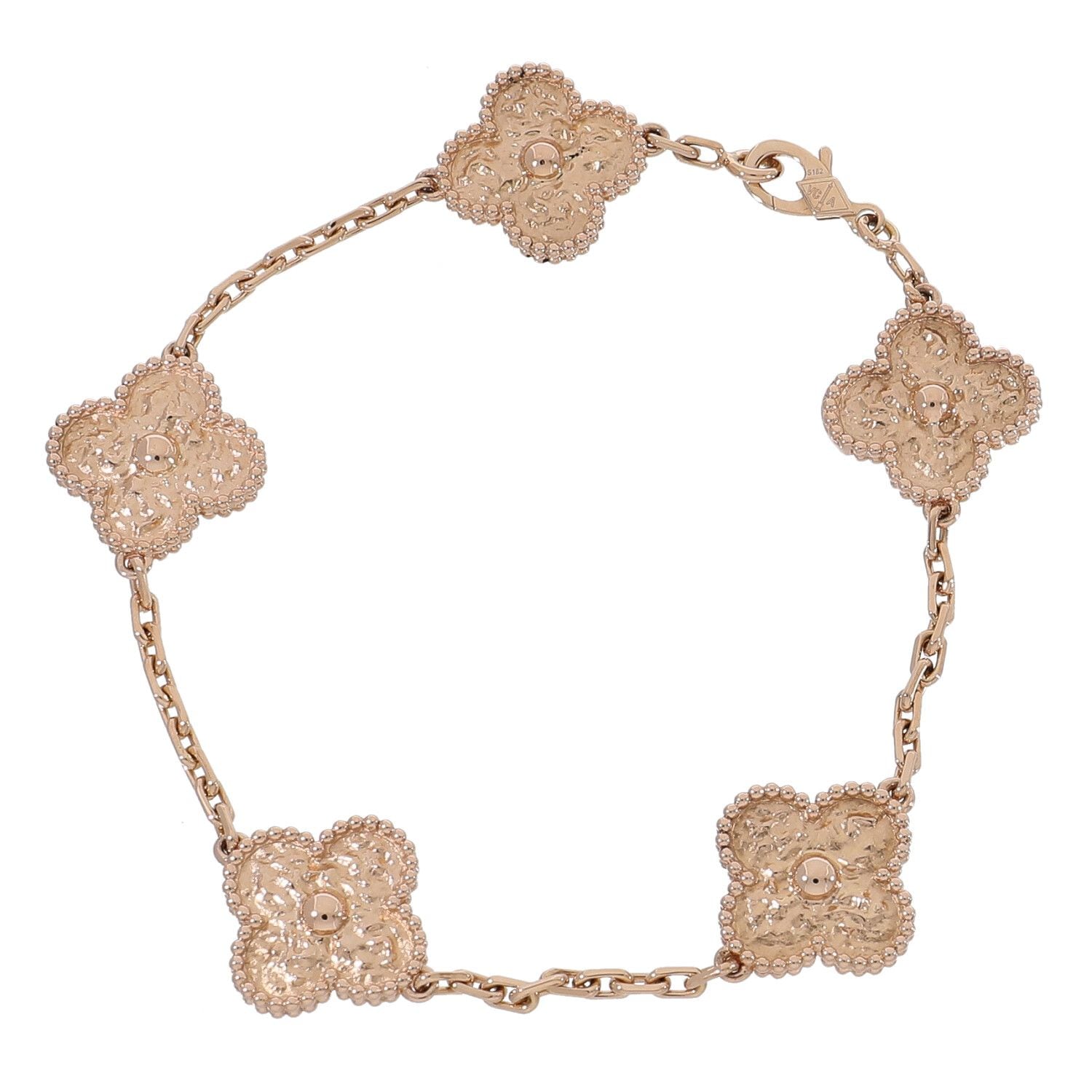 [中古]ヴァンクリーフ&アーペル ヴィンテージ アルハンブラ ブレスレット 5モチーフ VCARN9T300