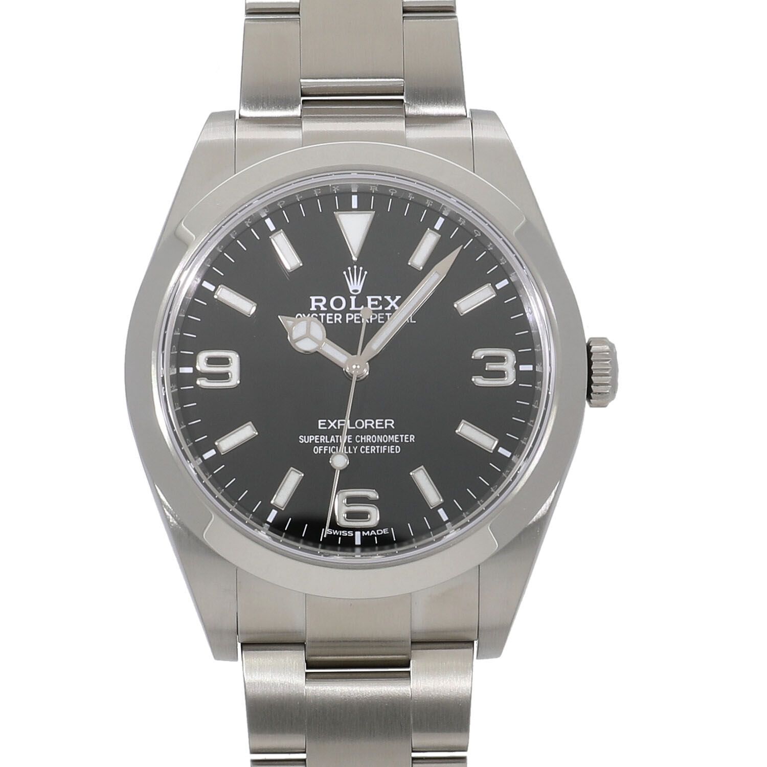 [中古]ロレックス エクスプローラー I 214270 ランダム ブラック メンズ