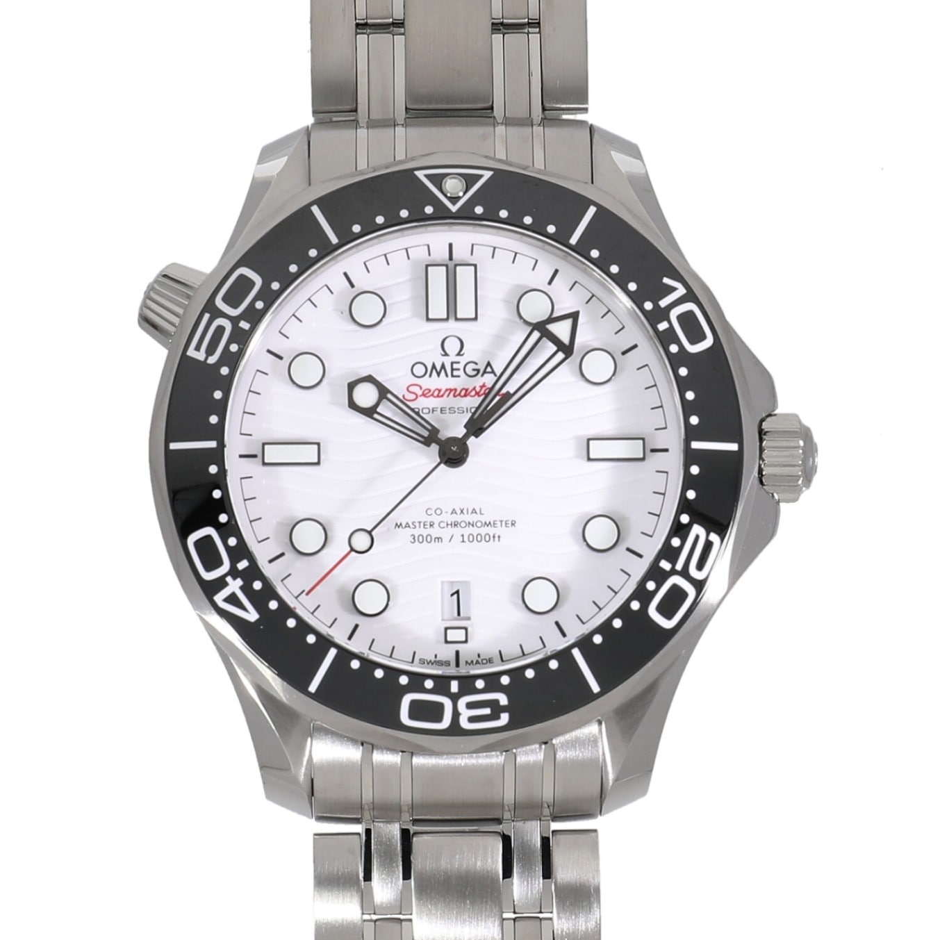 [未使用]オメガ シーマスター ダイバー 300m マスターコーアクシャル クロノメーター 42mm 210.30.42.20.04.001 ホワイト メンズ