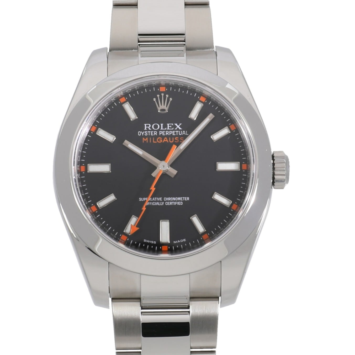 [中古]ロレックス ミルガウス 116400 ランダム ブラック メンズ 【PD】