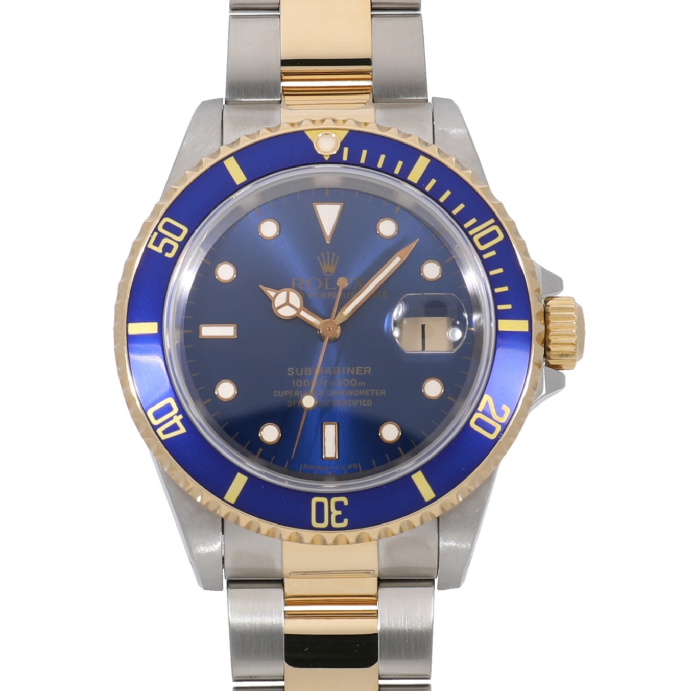 [中古]ロレックス サブマリーナー デイト 16613 T番 ブルー メンズ