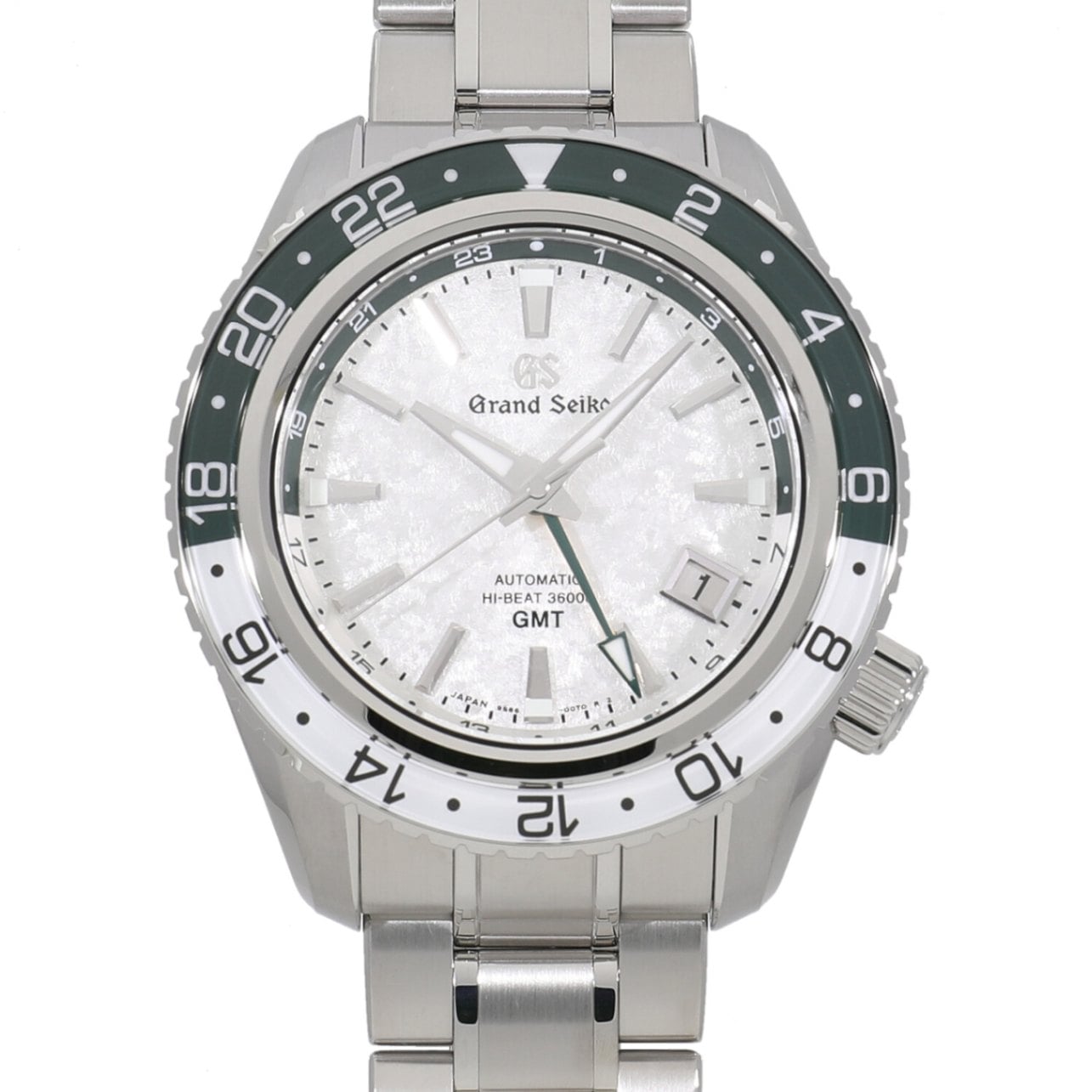 [未使用]セイコー グランドセイコー スポーツコレクション メカニカルハイビート36000 GMT 雪渓 SBGJ277 / 9S86-00K0 ホワイト メンズ