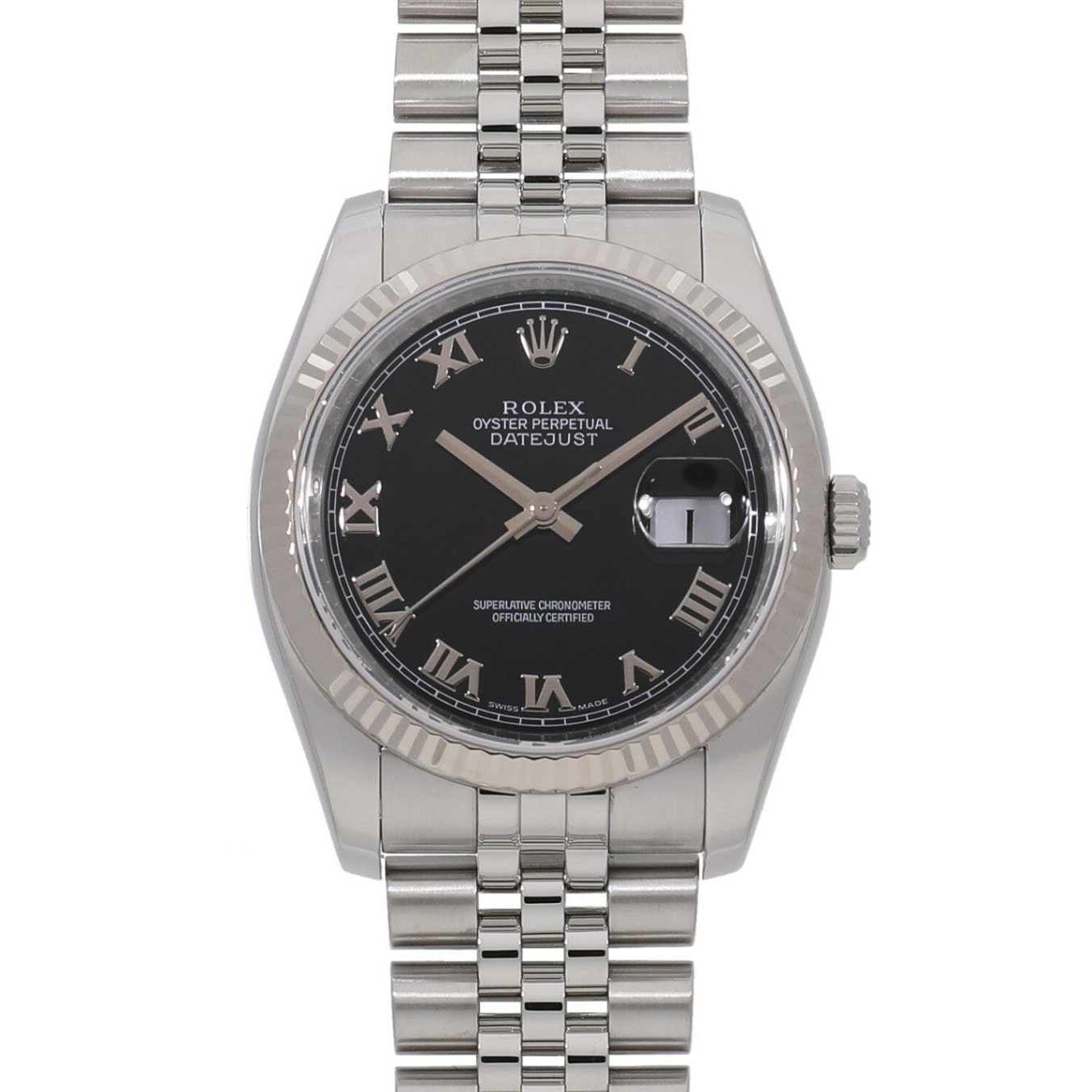 [中古]ロレックス デイトジャスト 116234 M番 ブラック メンズ