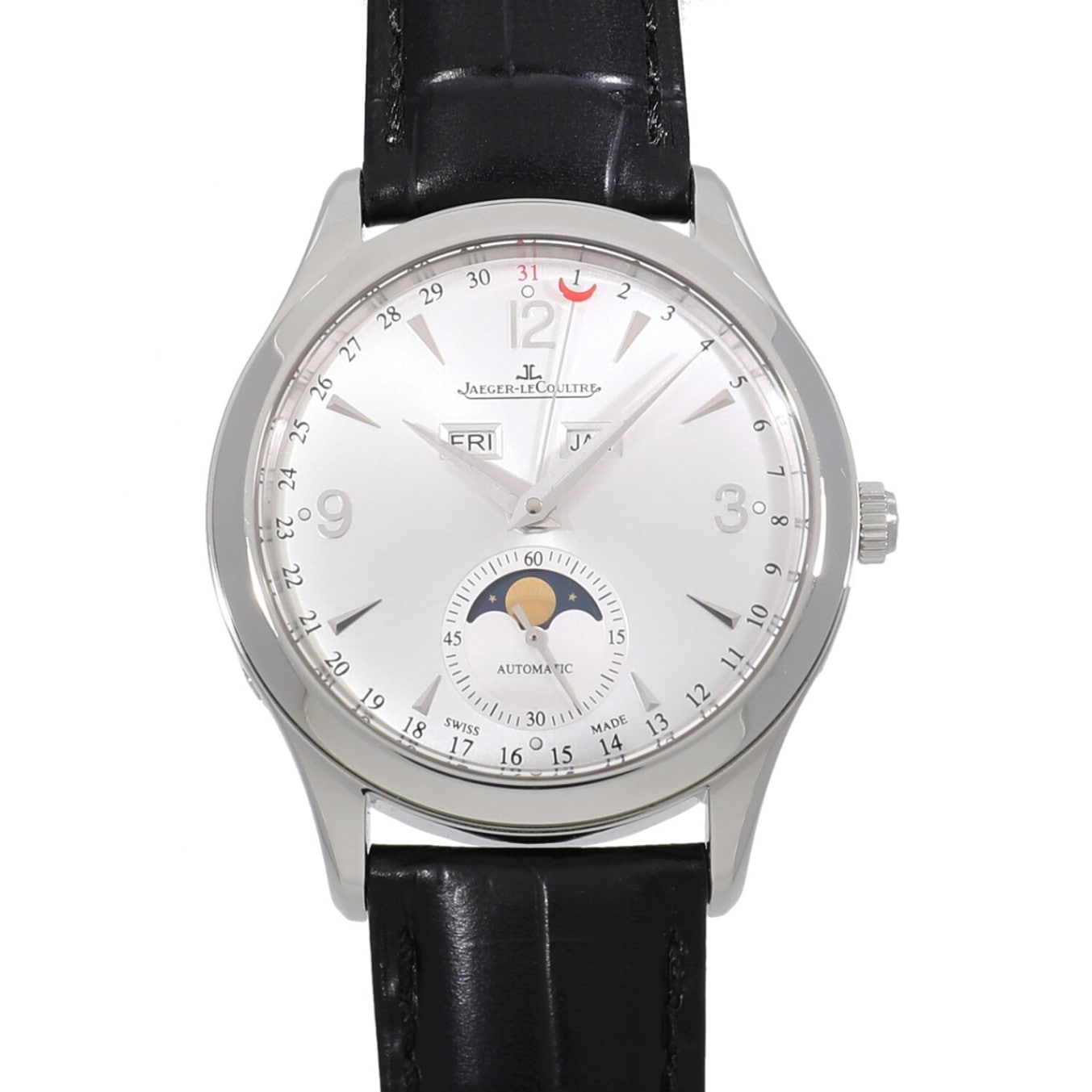 [中古]ジャガールクルト マスター カレンダー Q1558420 / 176.8.12.S Z番 シルバー メンズ