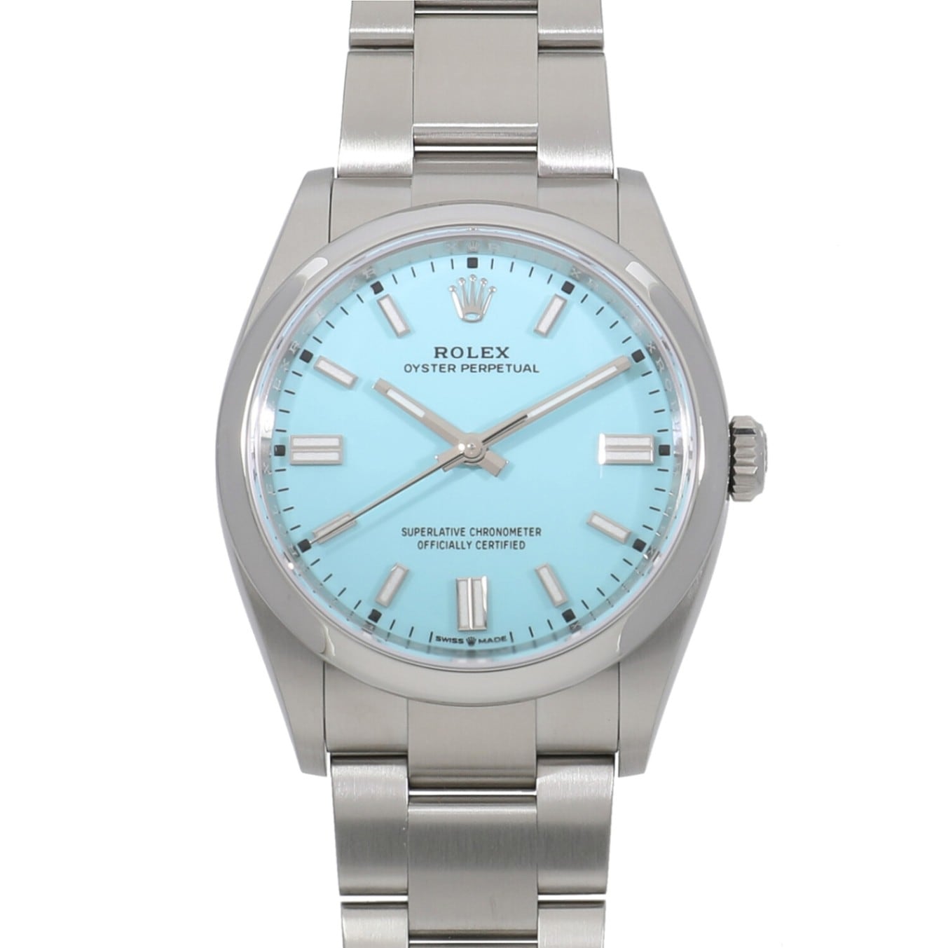 [中古]ロレックス オイスターパーペチュアル 36 126000 ランダム ターコイズ メンズ