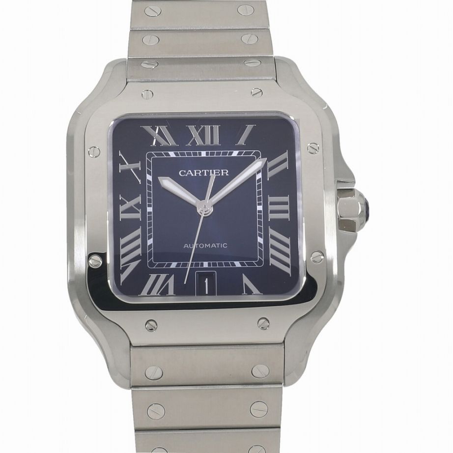 [新品]カルティエ サントス ドゥ カルティエ LM WSSA0071 ブルー メンズ