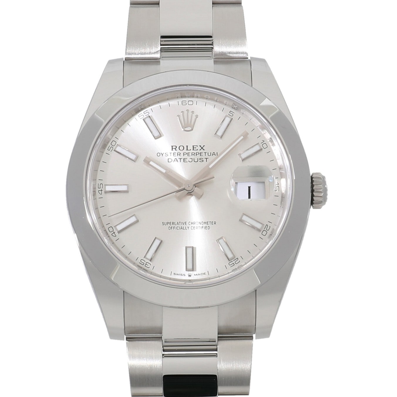 [未使用]ロレックス デイトジャスト 41 126300 ランダム シルバー メンズ