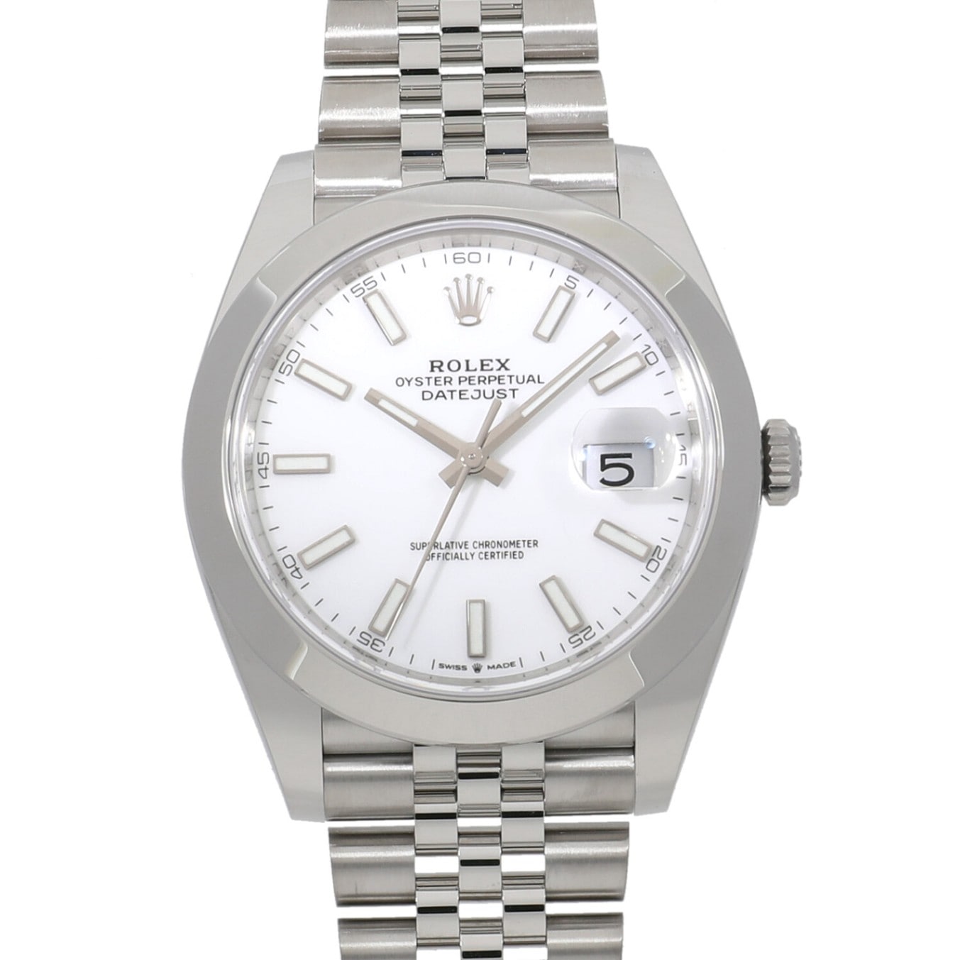 [未使用]ロレックス デイトジャスト 41 126300 ランダム ホワイト メンズ