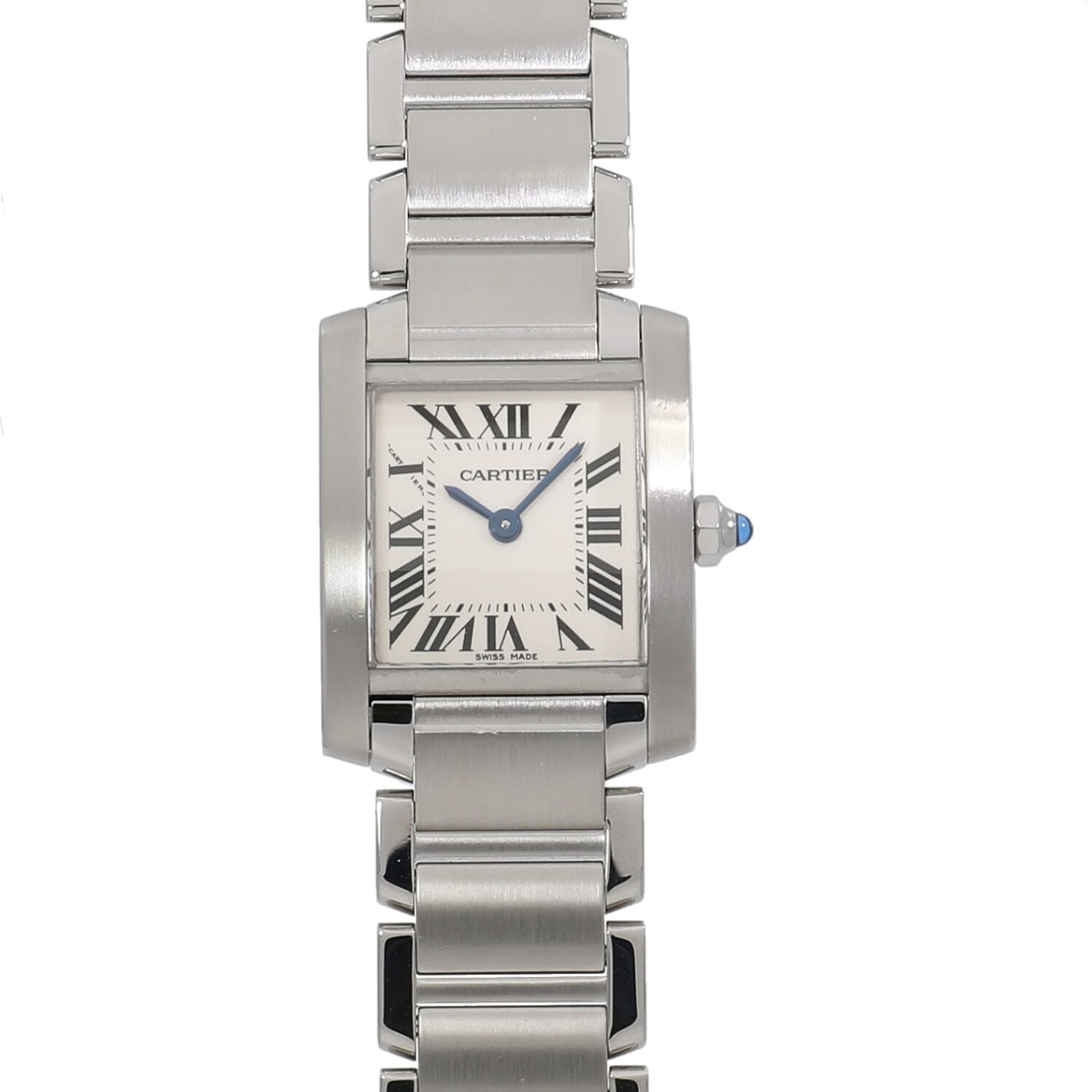 [中古]カルティエ タンクフランセーズ SＭ W51008Q3 アイボリー レディース