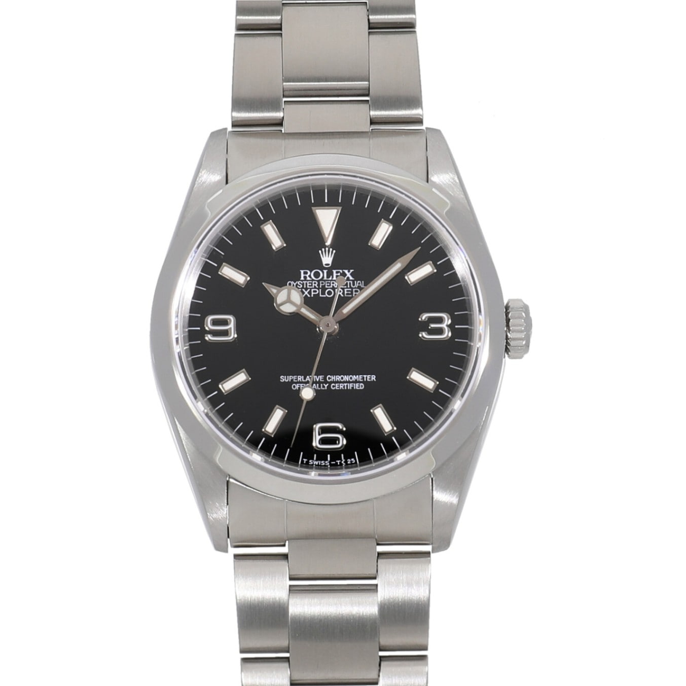[中古]ロレックス エクスプローラー I 14270 W番 ブラック メンズ