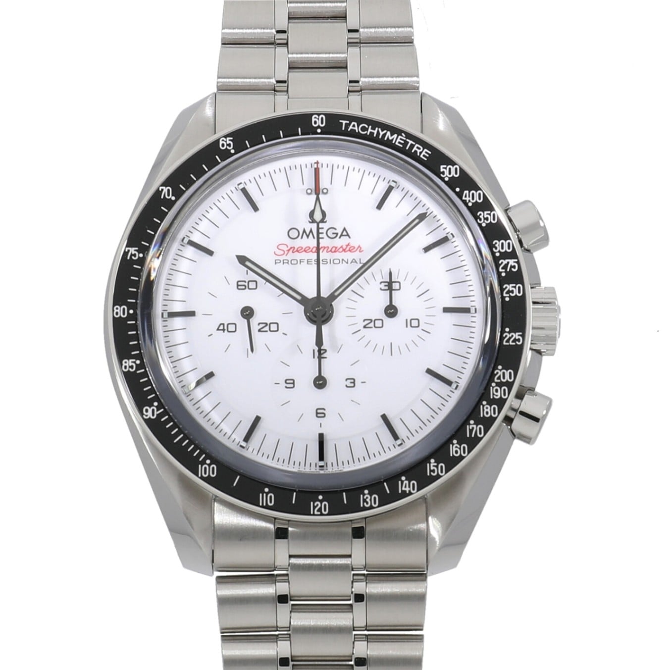 [中古]オメガ スピードマスター ムーンウォッチ プロフェッショナル コーアクシャル マスター クロノメーター クロノグラフ 42MM 310.30.42.50.04.001 ホワイト メンズ