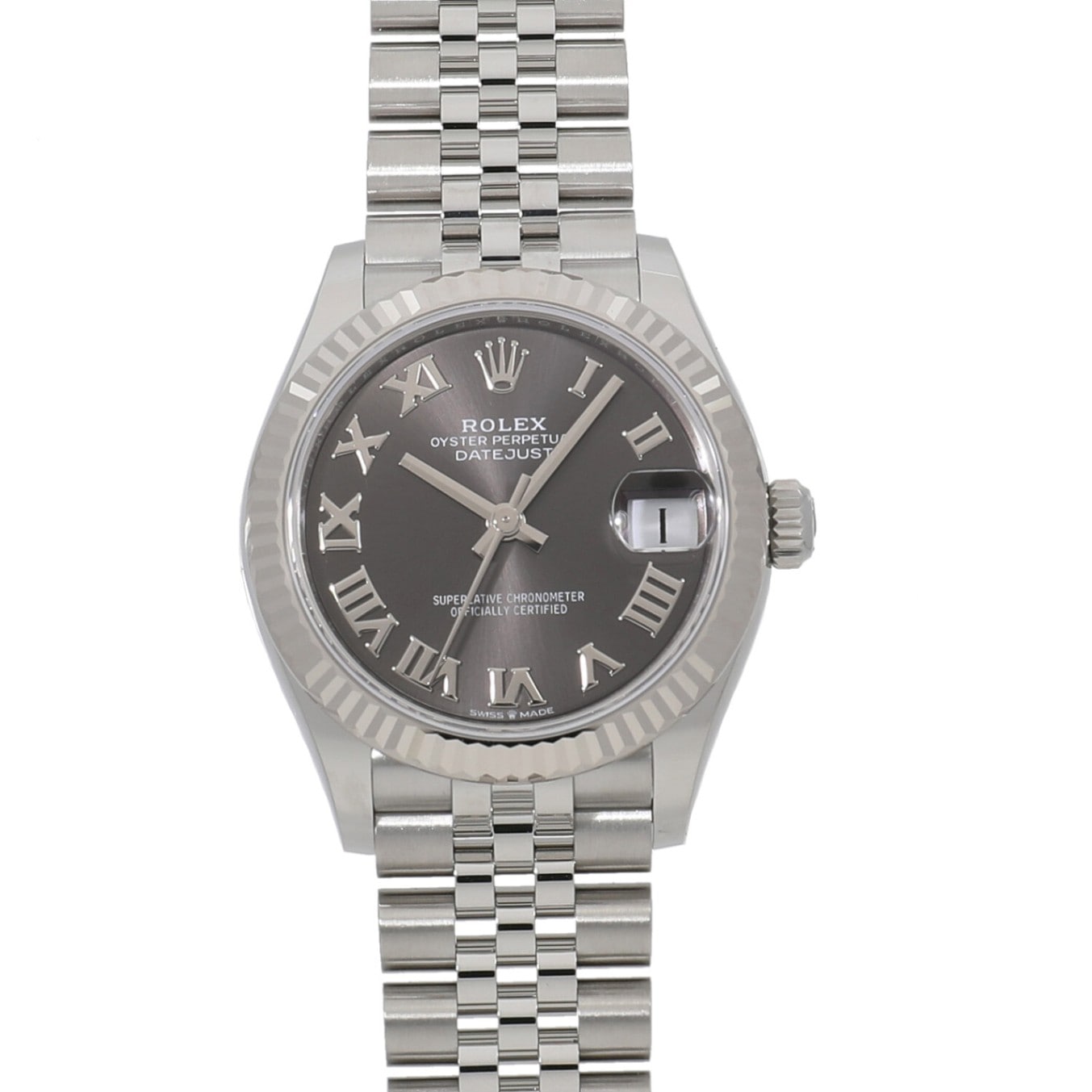 [未使用]ロレックス デイトジャスト 31 278274 ランダム ダークグレー ローマ ユニセックス