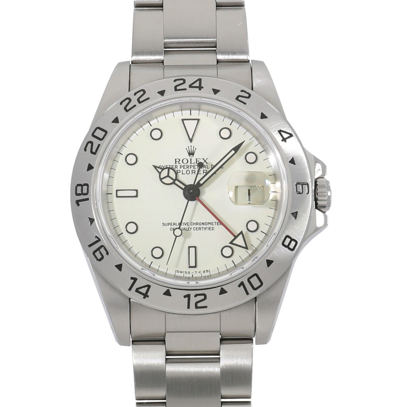 [中古]ロレックス エクスプローラーII 16570 T番 アイボリー メンズ