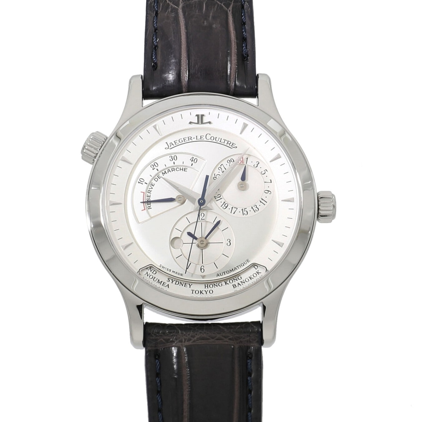 [中古]ジャガールクルト マスター ジオグラフィーク Q1428420 / 142.840.922B シルバー メンズ