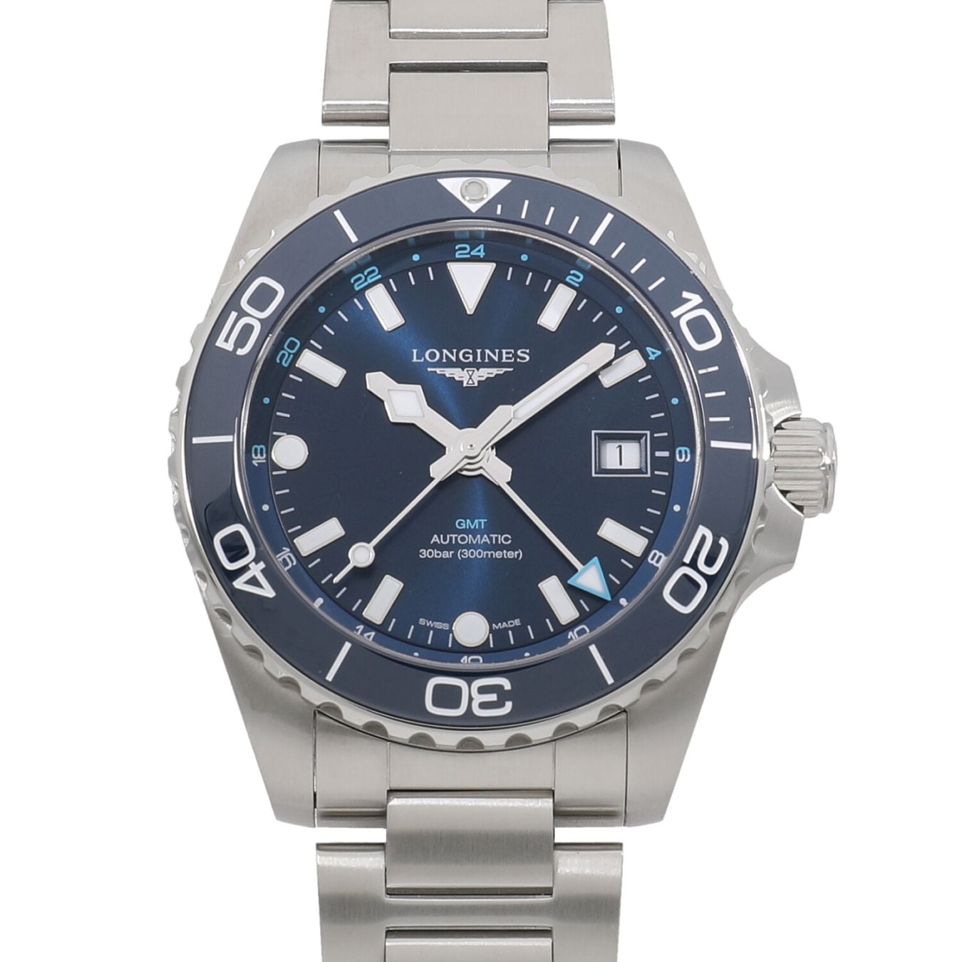 [新品]ロンジン ハイドロコンクエスト GMT L3.790.4.96.6 ブルー メンズ