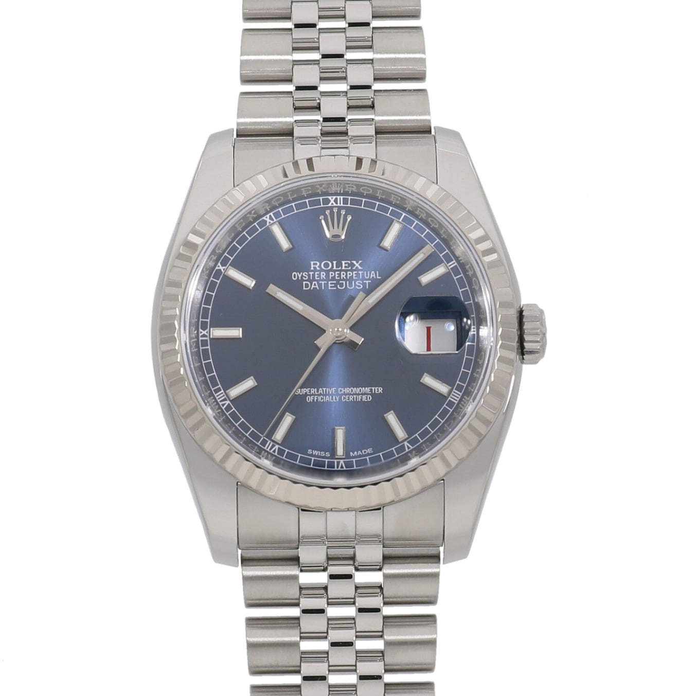 [中古]ロレックス デイトジャスト 116234 ランダム ブルー メンズ