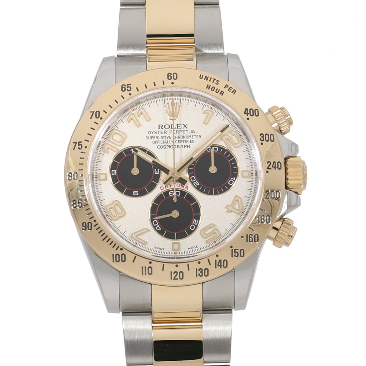 [中古]ロレックス コスモグラフ デイトナ 116523 ランダム アイボリー×ブラック メンズ