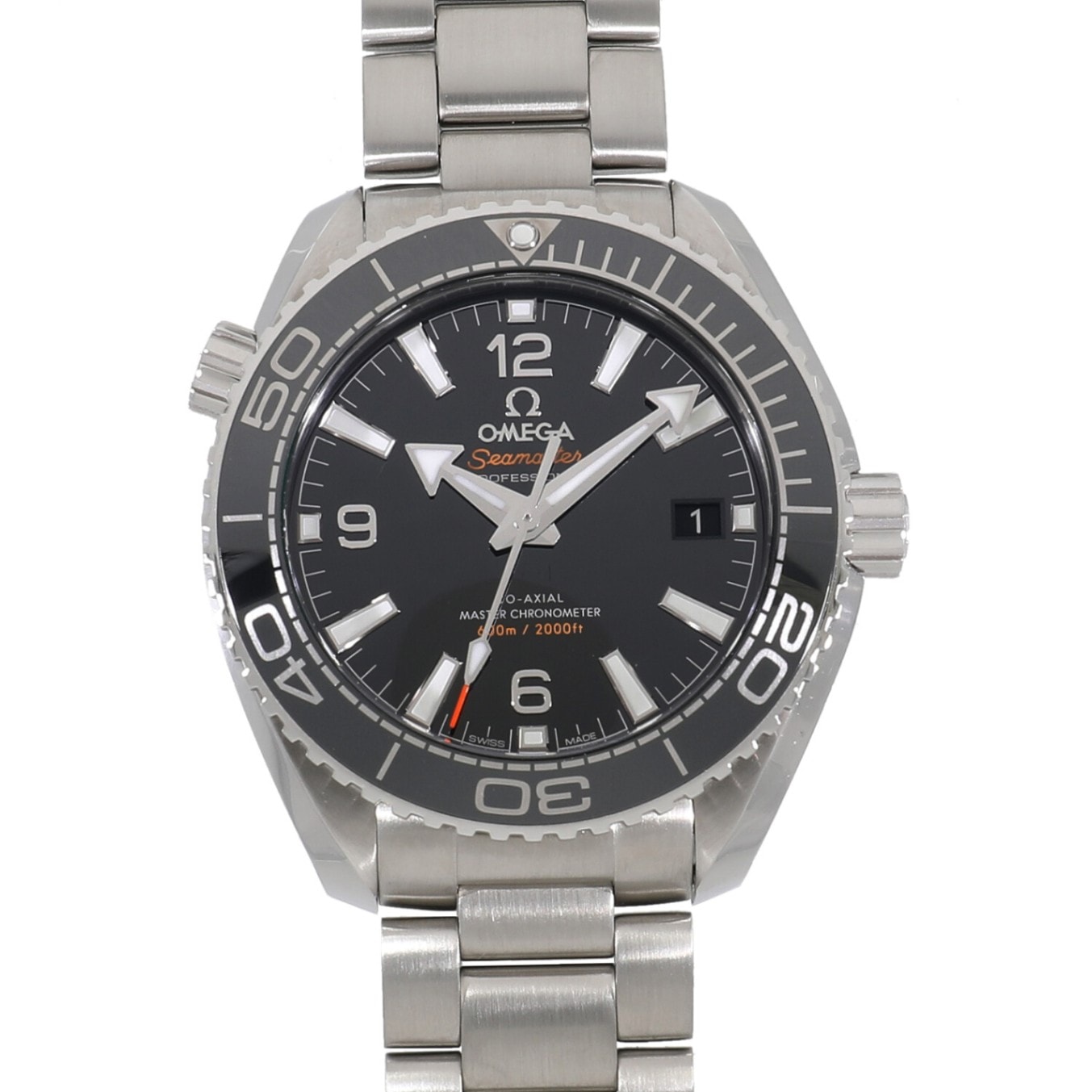 [未使用]オメガ シーマスター プラネットオーシャン 600m コーアクシャル マスタークロノメーター 215.30.40.20.01.001 ブラック メンズ