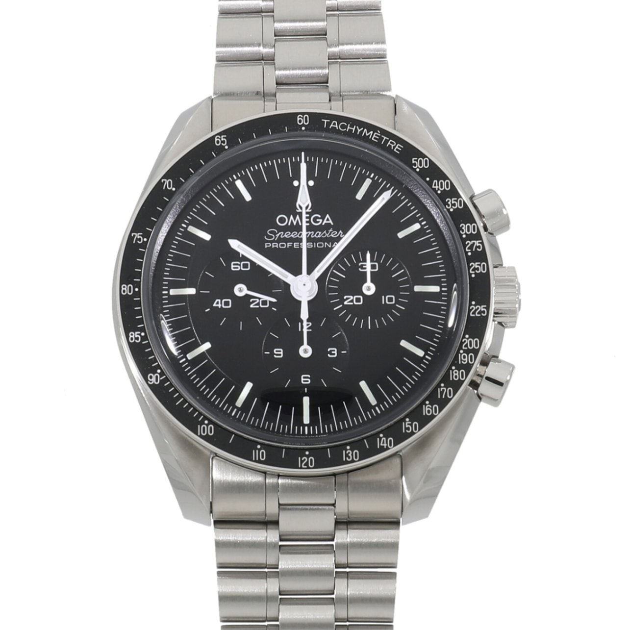 [中古]オメガ スピードマスター ムーンウォッチ プロフェッショナル コーアクシャル マスター クロノメーター クロノグラフ 310.30.42.50.01.001 ブラック メンズ