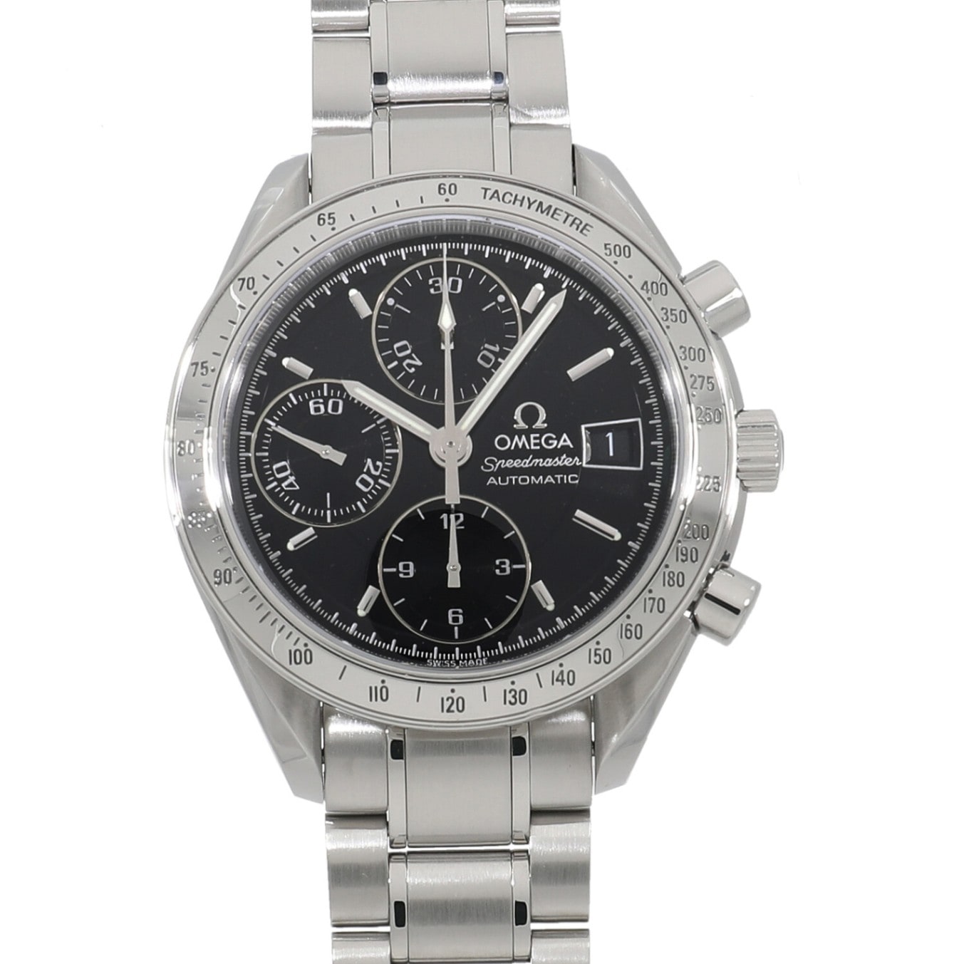 [中古]オメガ スピードマスター オートマティック デイト 3513.50.00 ブラック メンズ